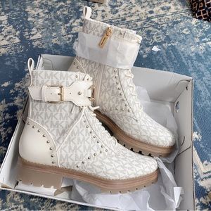 Michael Kors Shoes Michael Kors Women Lace Up Booties Size 75